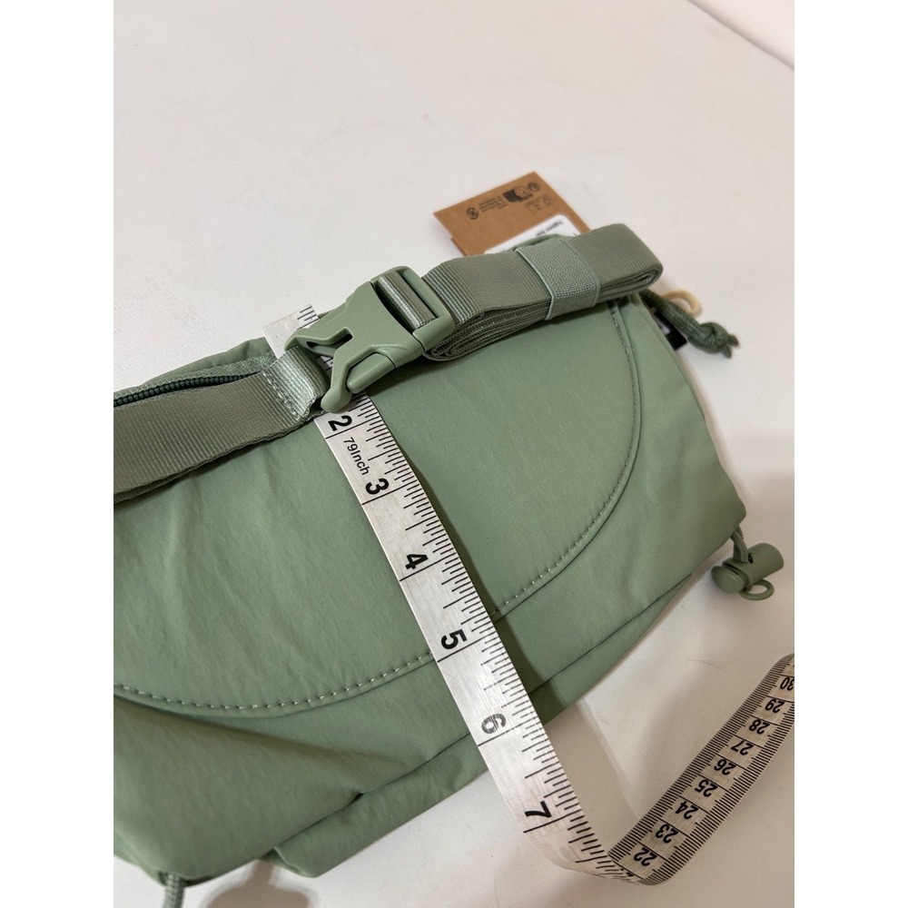 NWT$50 The North Face Never Stop Lumbar Fanny Sling Bag Slate Moss Green - Picture 4 of 10